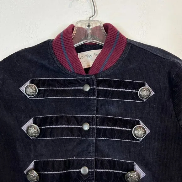 We the Free People Atlas Vintage Corduroy Bomber Jacket XS Military - Picture 8 of 14